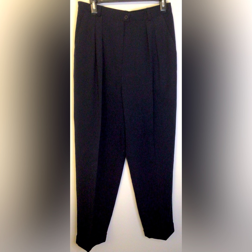 Talbots collection navy wool dress pants size 12
